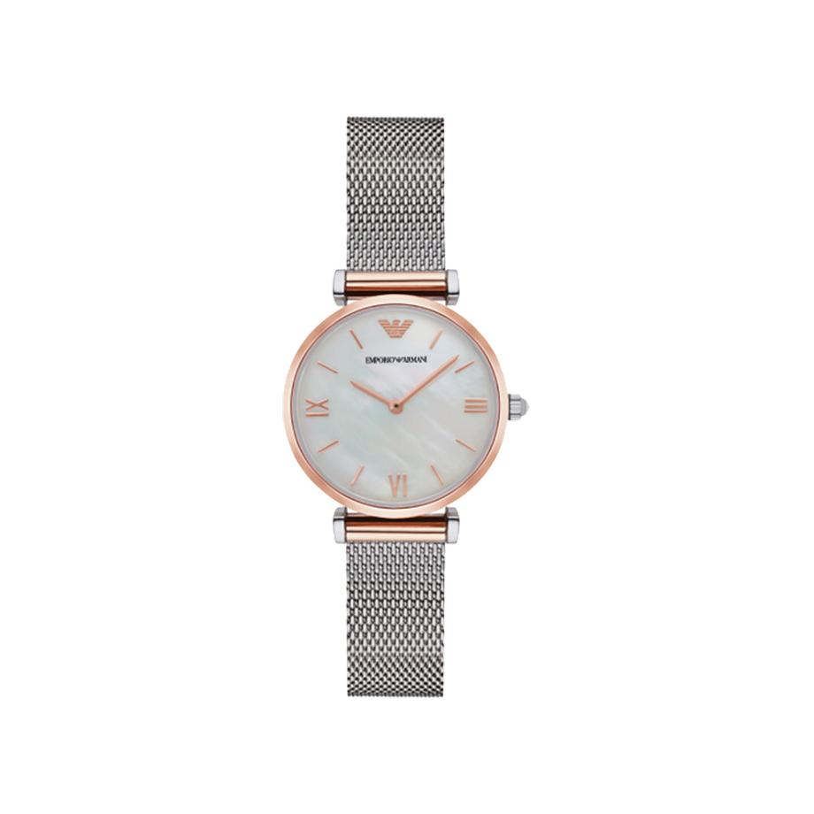 gold plated armani watch